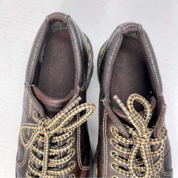 Dr. Martens Melissa Womens Size 6 Dark Brown Oiled Leather Platform Chunky Shoes - Picture 6 of 10